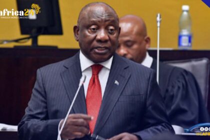 The South African President Cyril Ramaphosa