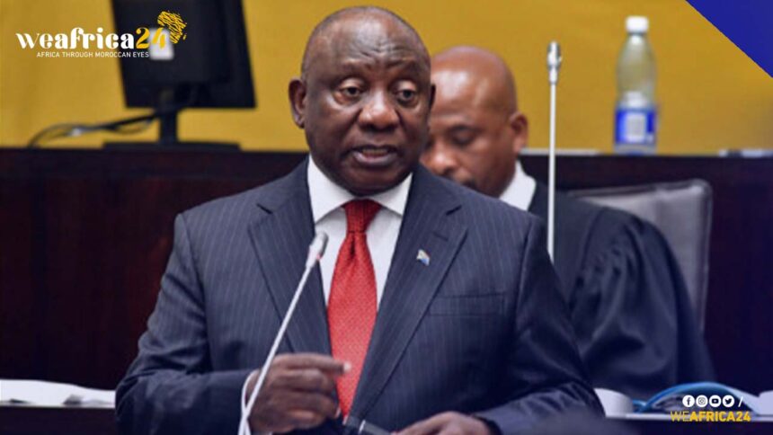 The South African President Cyril Ramaphosa